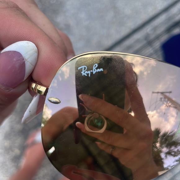 Ray Ban Mirror Sunglasses Aviators womens - Picture 5 of 6